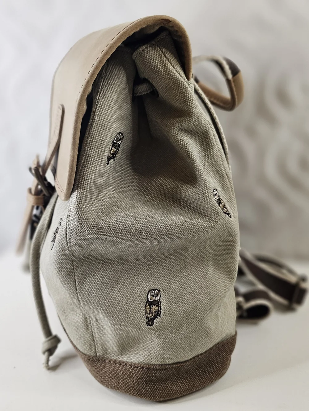 L.L. Bean beige canvas